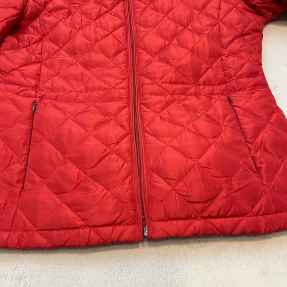 Nine West Separates Red Quilted‎ Full Zip Puffer Jacket Women's L - Picture 6 of 14
